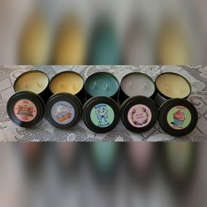 Bundle of 5 handmade candles